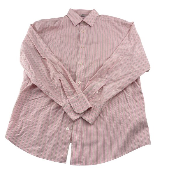 Banana Republic Men's Cotton Classic Fit Striped Button-Up Shirt Size L 16-16.5 - Picture 1 of 5